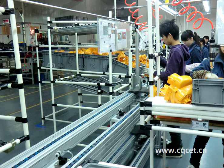 自动化倍速链流水线